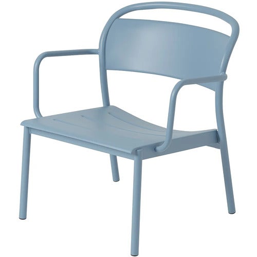 Linear Steel Sessel Pale Blue