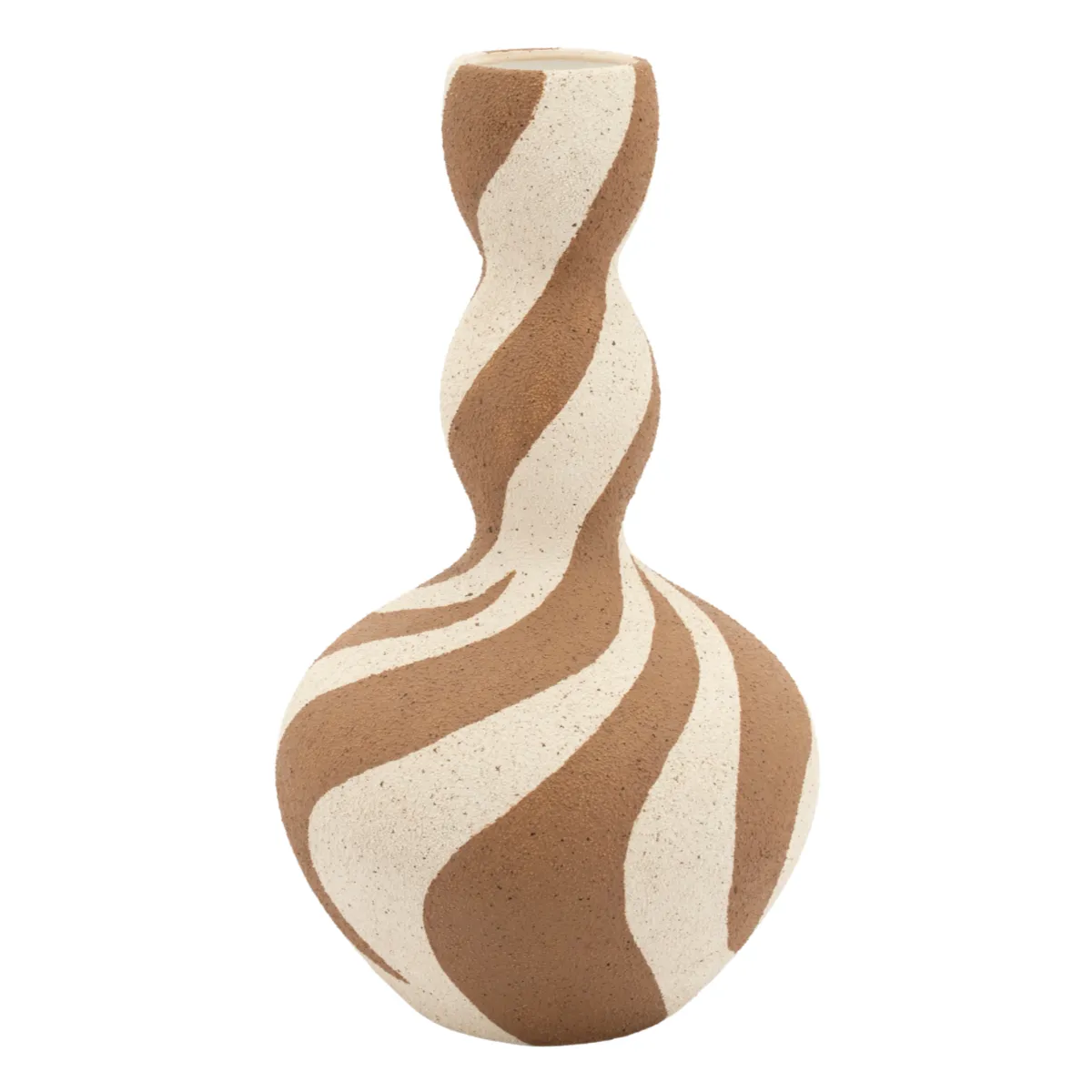 Zaya 2 23x23x40 cm Steingut Braun