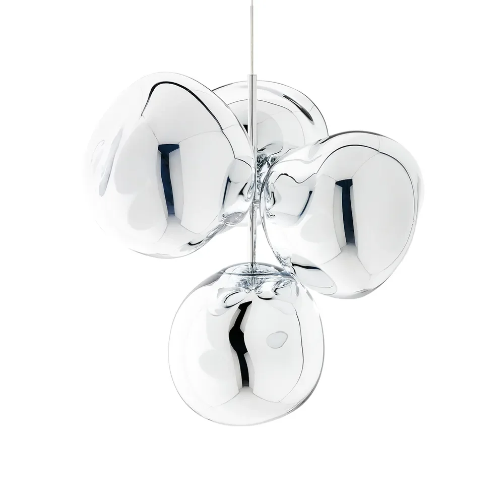 Melt Chandelier Mini Silver LED