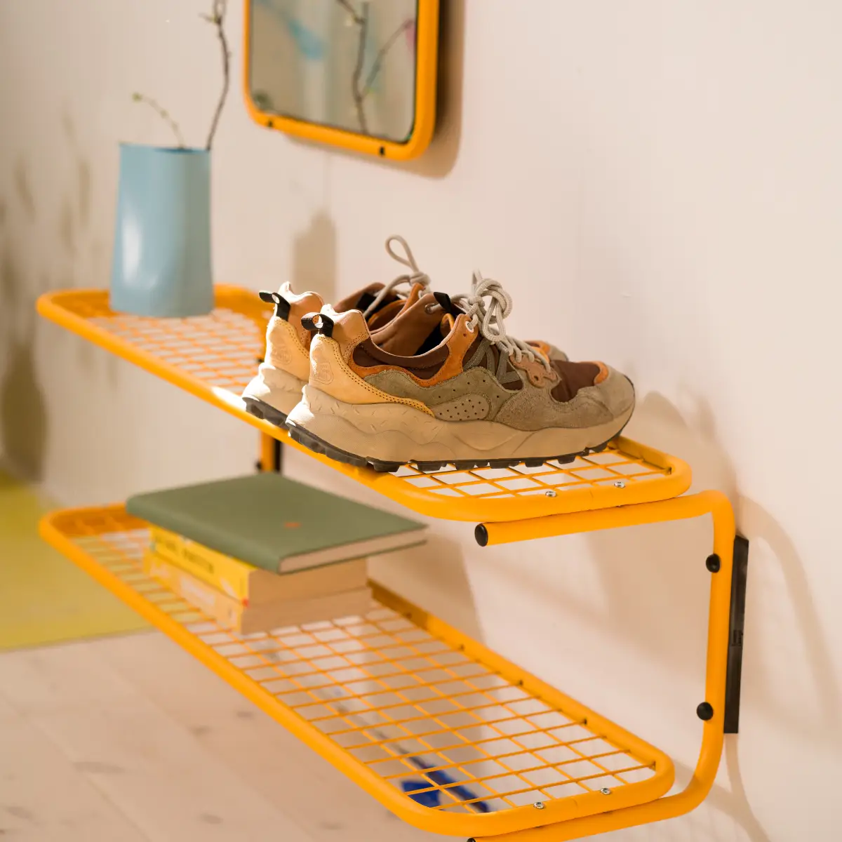 Classic Schuhregal 100 cm Sun Yellow Sun Yellow