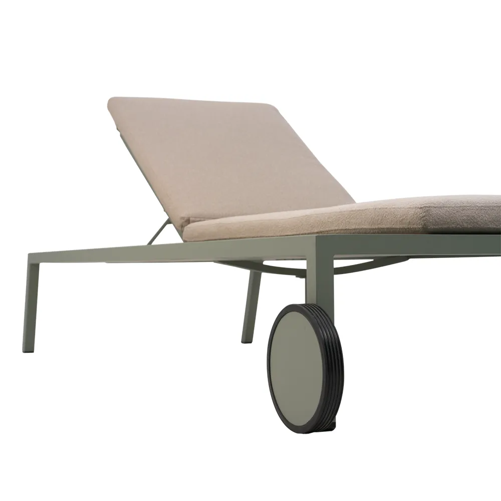 2er-pack Samvaro sonnenliege  Dusty green / Teddy beige