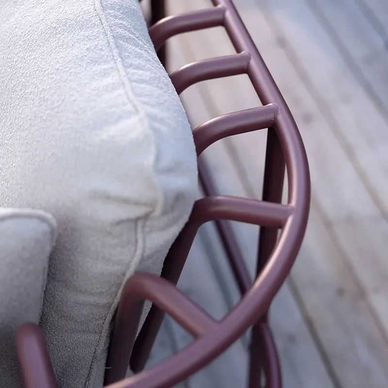 Collier sessel  Zin red / Teddy beige