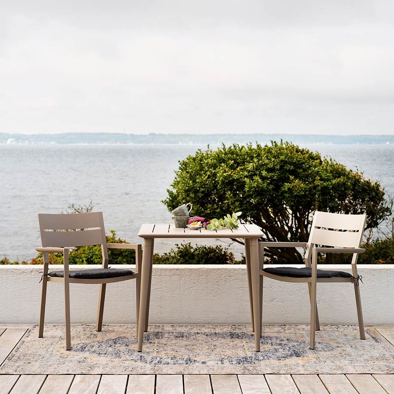 Nimes Esstisch 78x78 cm khaki