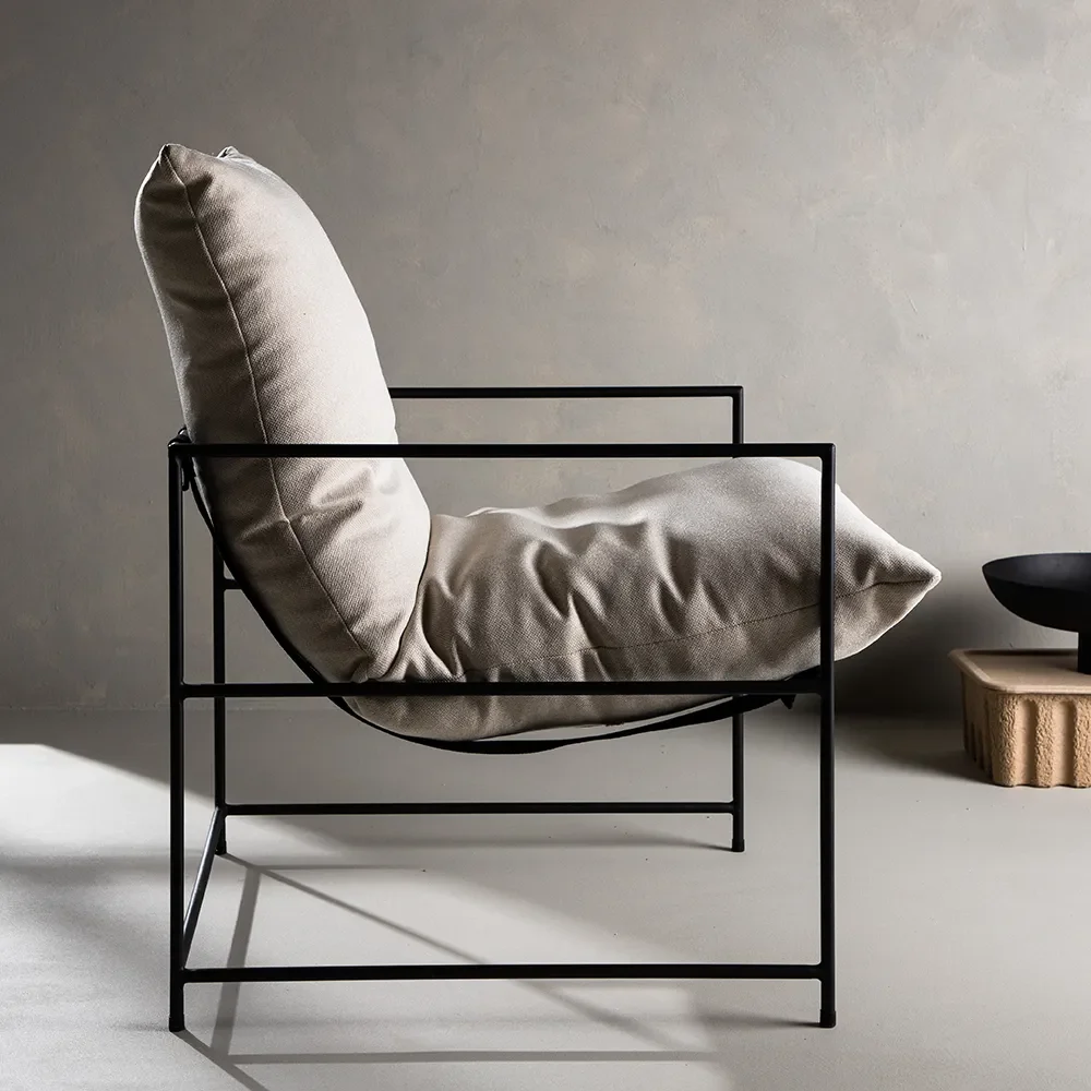 Sedalia Sessel Weiß Leinen