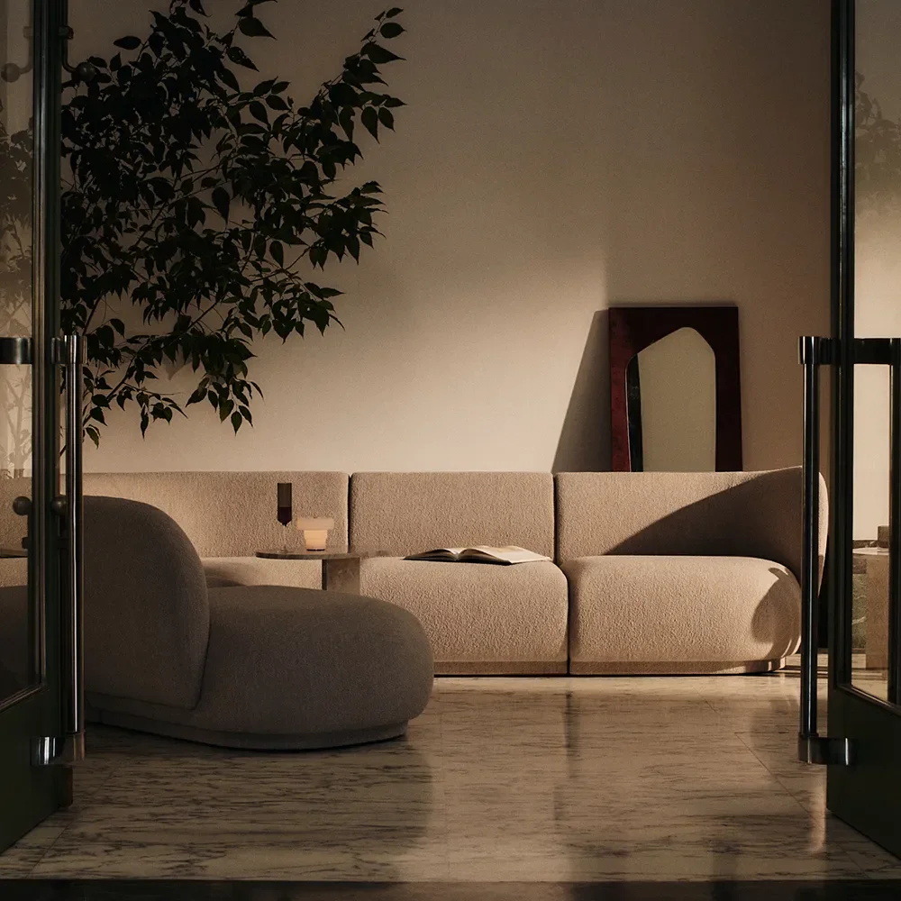 Mundgeblasene Tragbare Dimmbare LED-Tischlampe Ripple