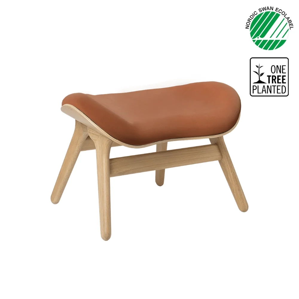 A Conversation Piece Ottoman Fußhocker Oak/Dunes Rust