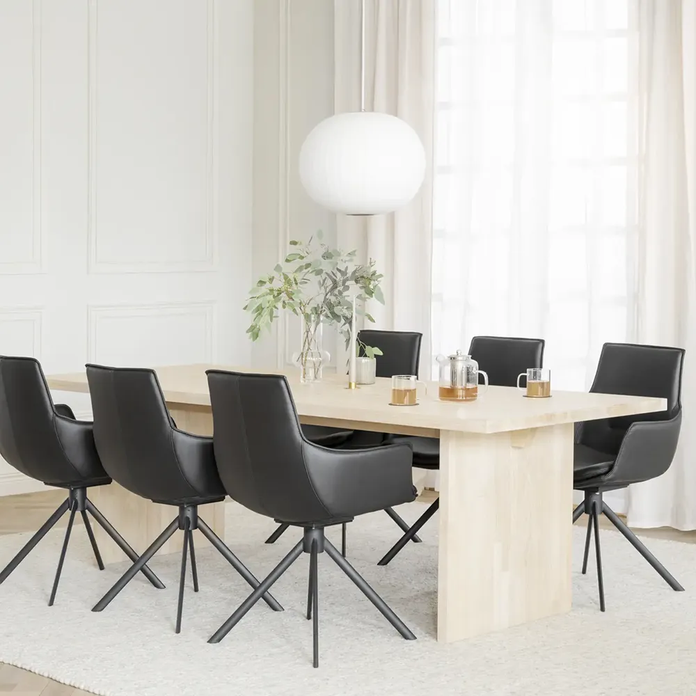 Emmett Esstisch 240 weiß pigmentierte Eiche