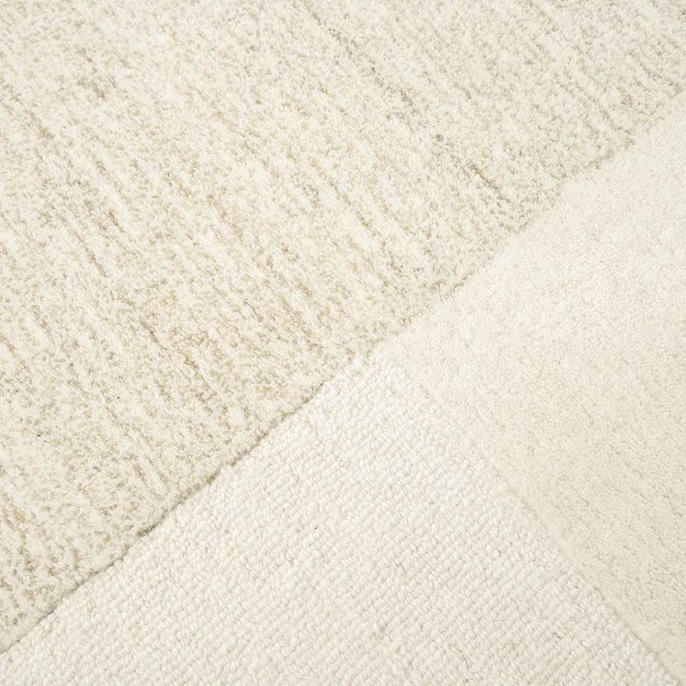 Wollteppich Contour Off-White 290x190 cm