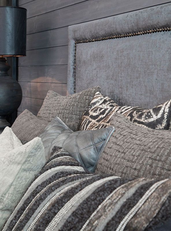 Kissenbezug Slim Fit Holzkohle 50X50 cm