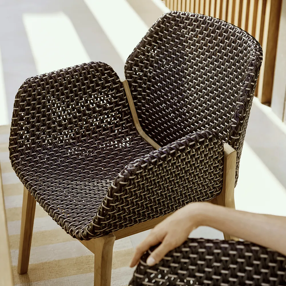 CALADIO Armlehnstuhl DF3 teak 0205 salak 0240