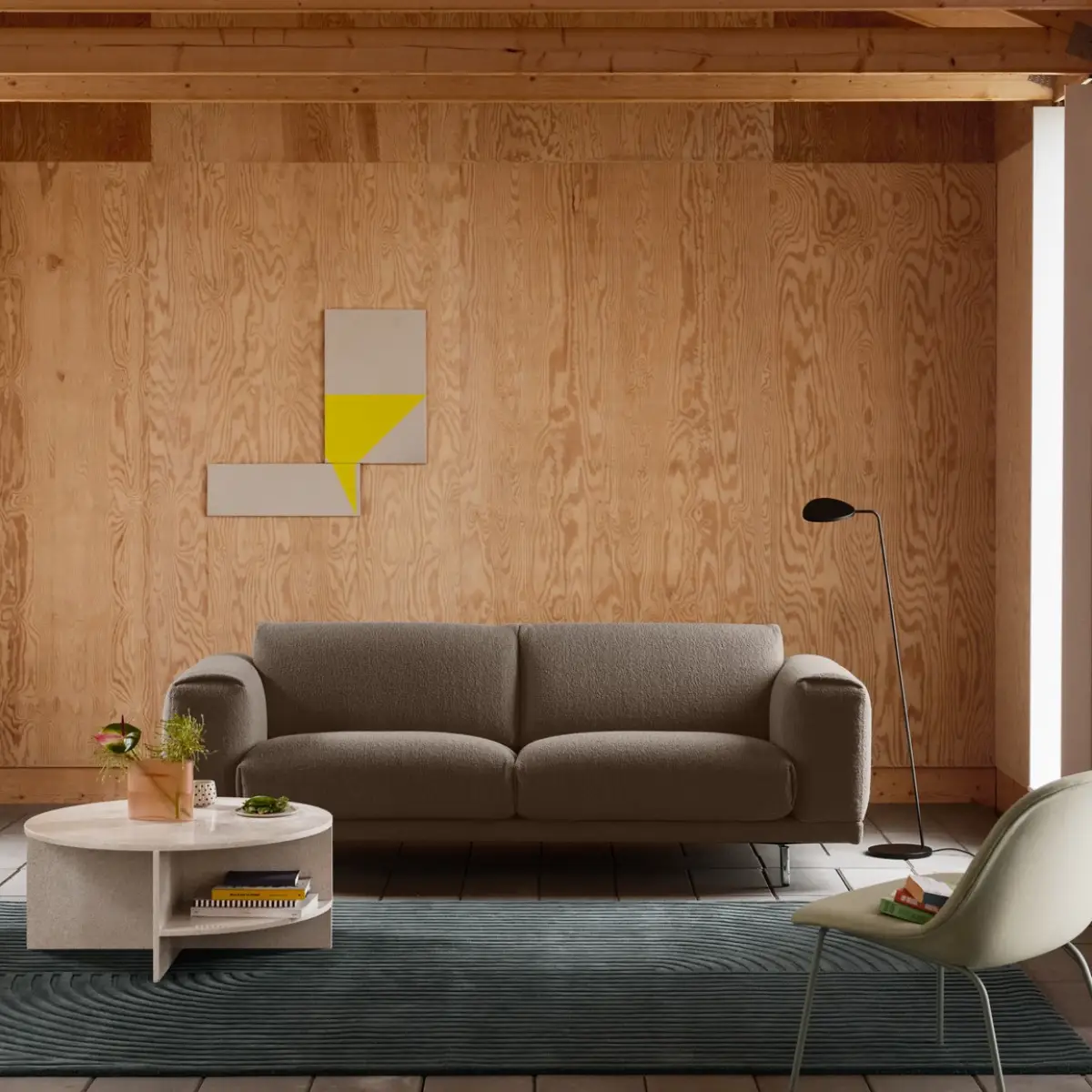 Relevo Teppich Quattro - 200 x 300 cm - Dark Green 