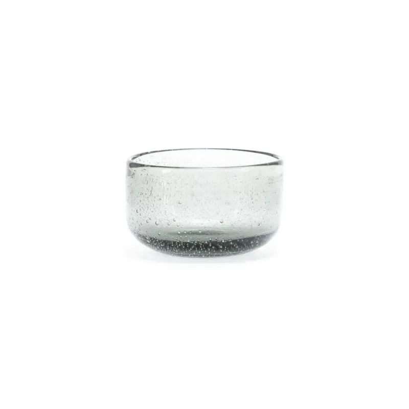 Bubble small Schale 9,3x9,3x6 cm Glas grau