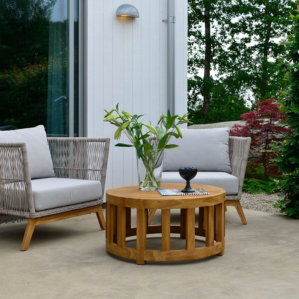 Lounge Couchtisch 80 cm Teak 