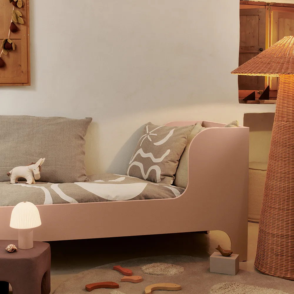 Frill Portable Lampe Rose/White