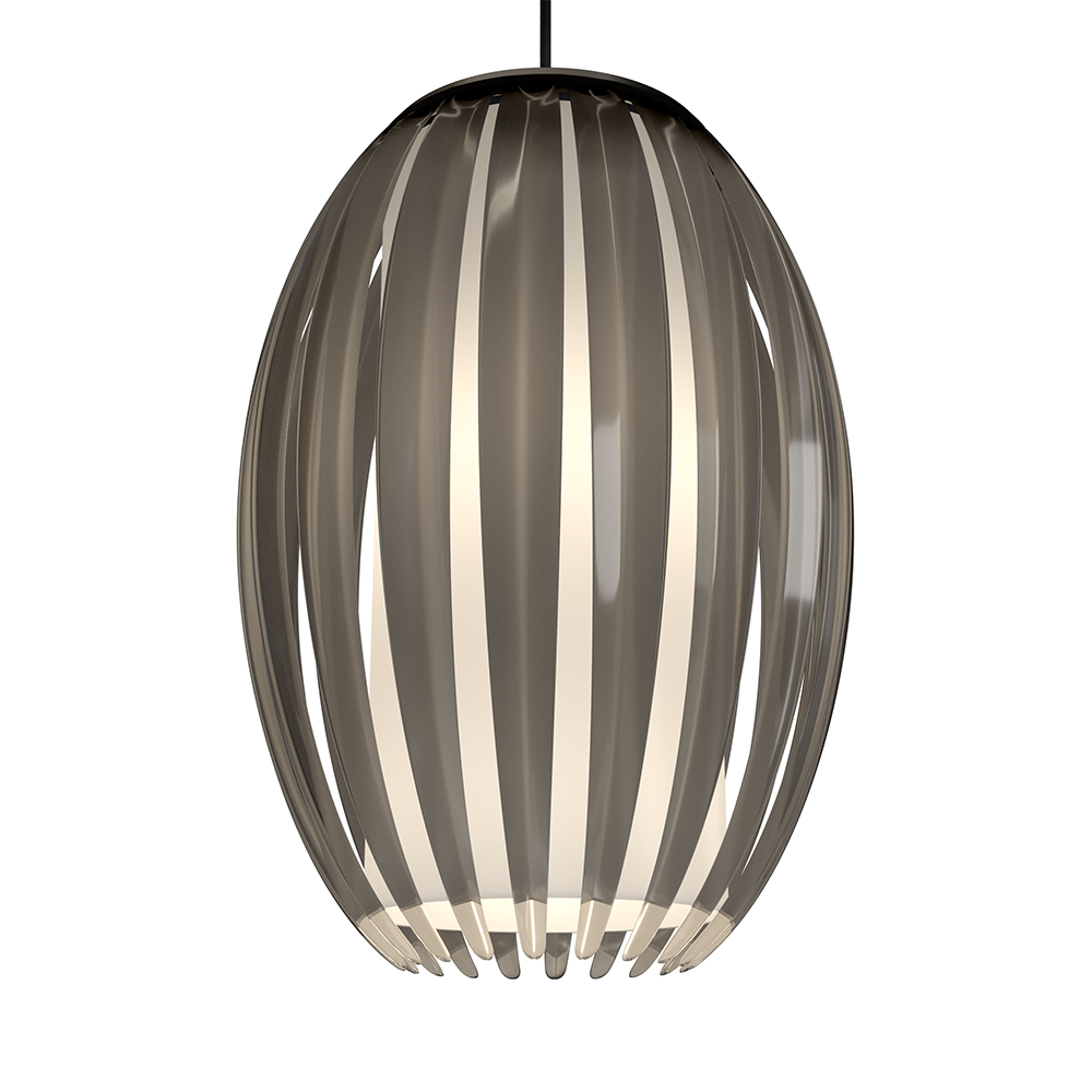 Tentacle Pendelleuchte M Schwarz/Rauch E27 