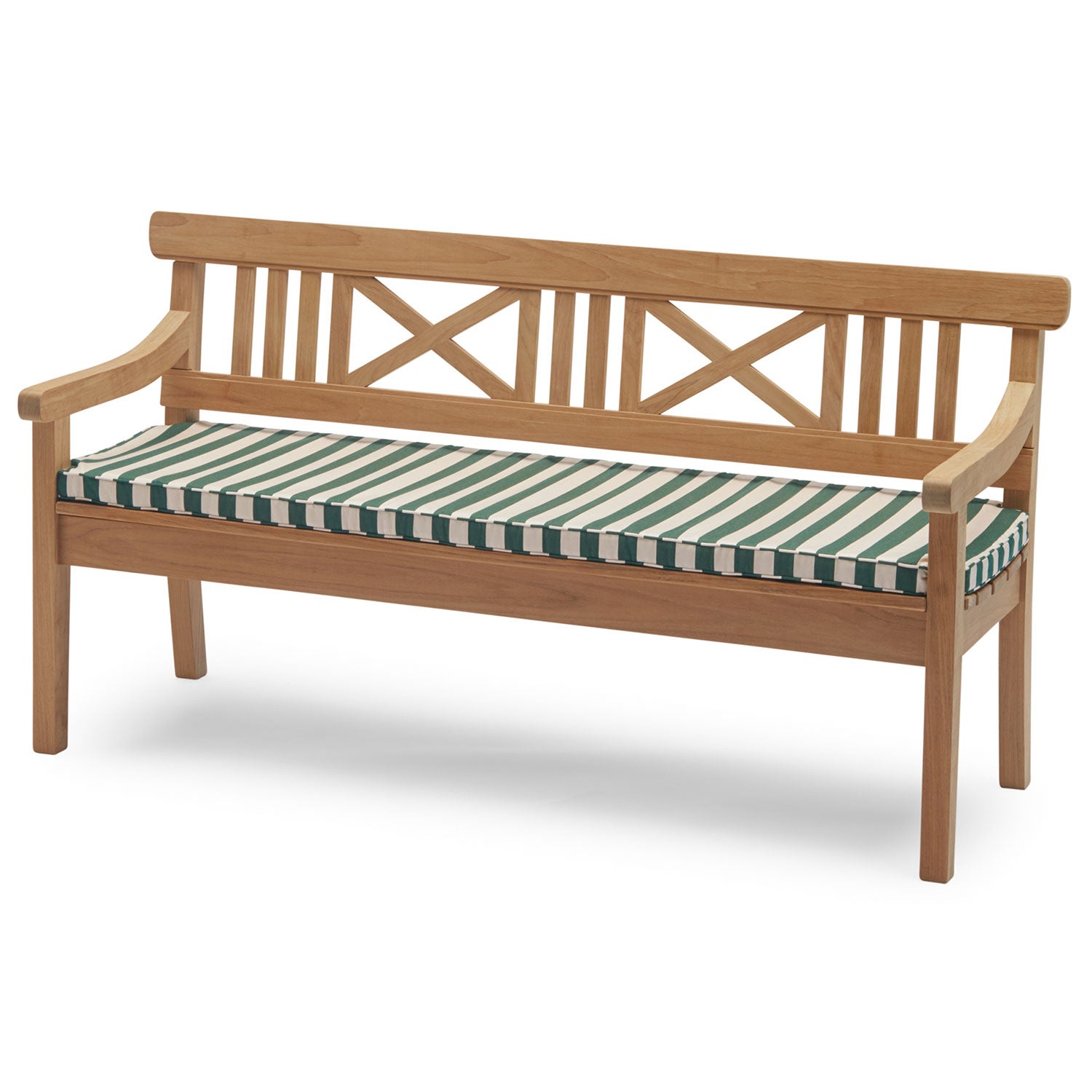 Drachmann 156 cm Kissen Hell Apricot/Dunkelgrün