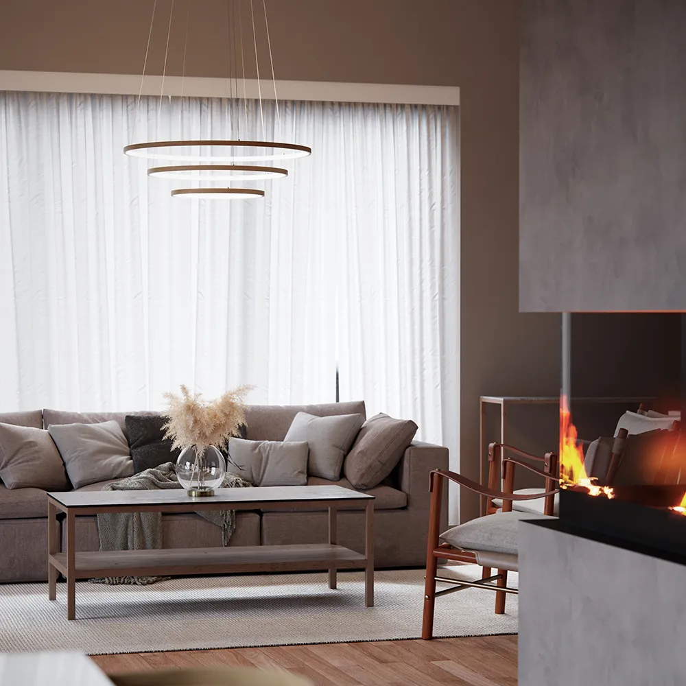 Trione Deckenleuchte Ø80cm Natural