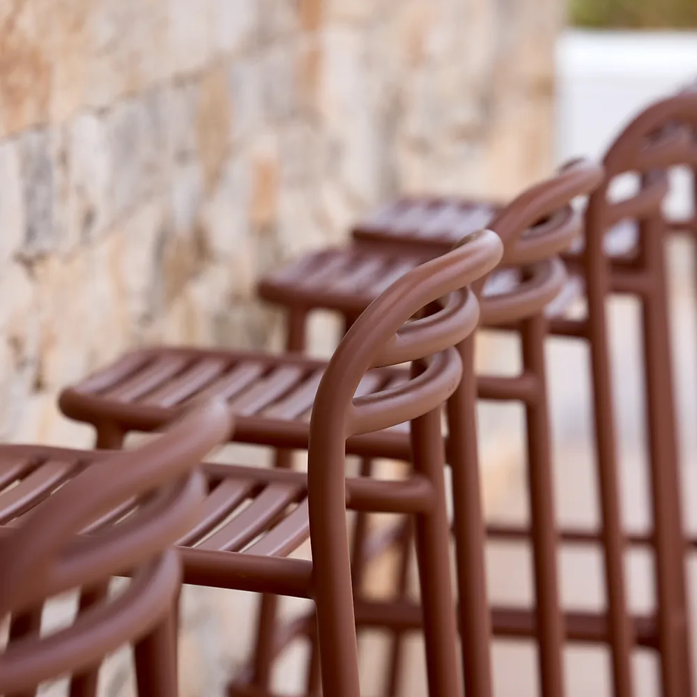 Bliss barstuhl, stapelbar Dark green, aluminium