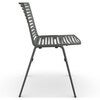 Zebra Esszimmerstuhl Metallic Grau
