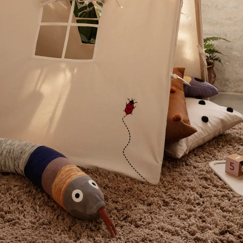 Amass Teppich 150x140 cm - Weißer Pfeffer