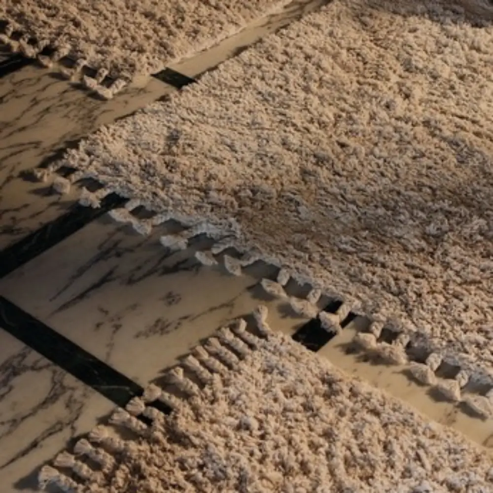 Amass Teppich 140x70 cm - Weißer Pfeffer