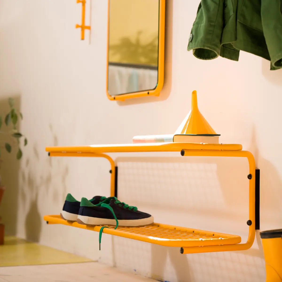 Classic Schuhregal 100 cm Sun Yellow Sun Yellow