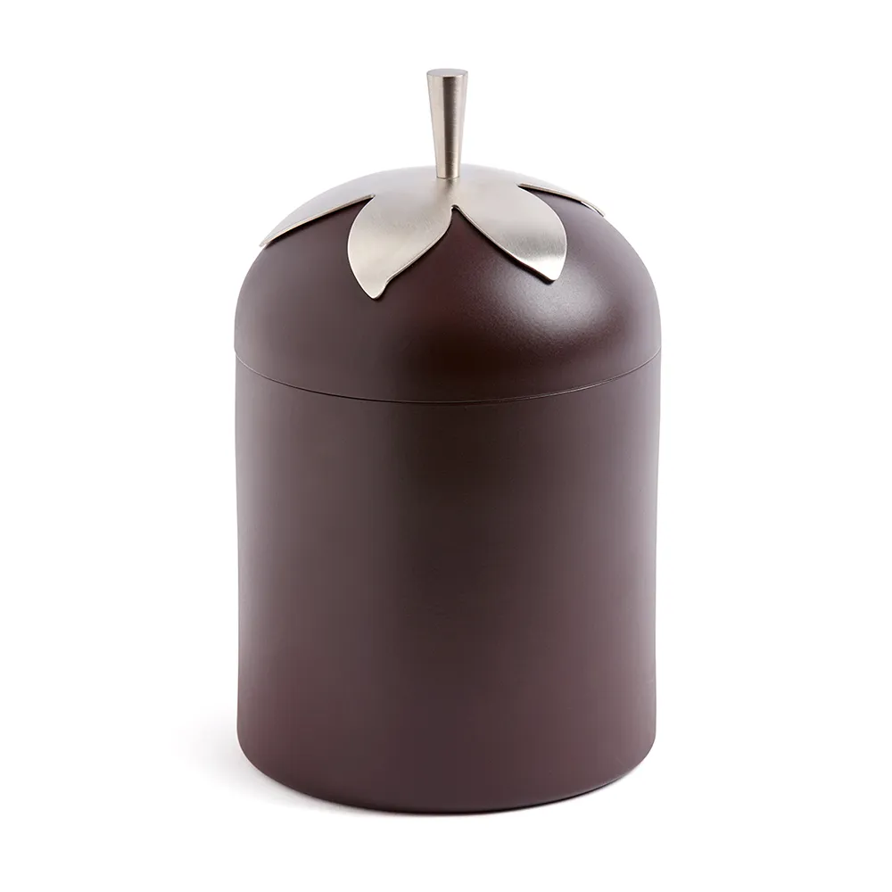 Blad Big Jar Ø12,5xH21,5 cm Edelstahl, Förnicklad Messing Klong
