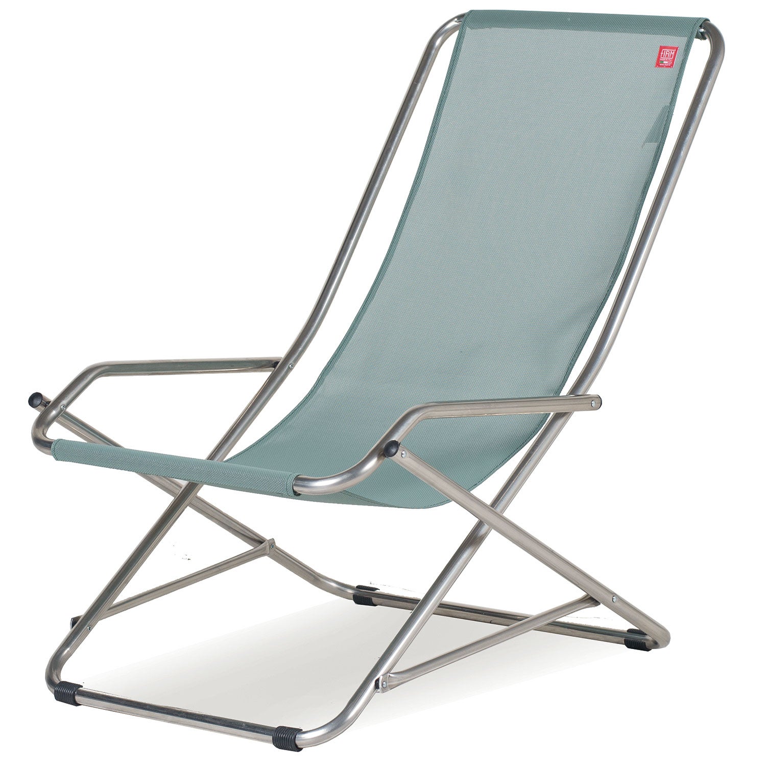 Dondolina Liegestuhl Salbeigrün Textilien/Aluminium