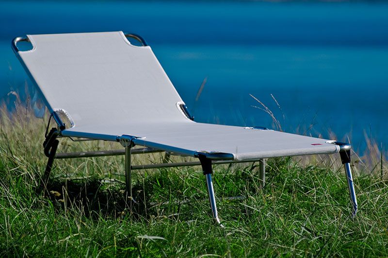 Amigo Sonnenliege Marine Aluminium/Textilene