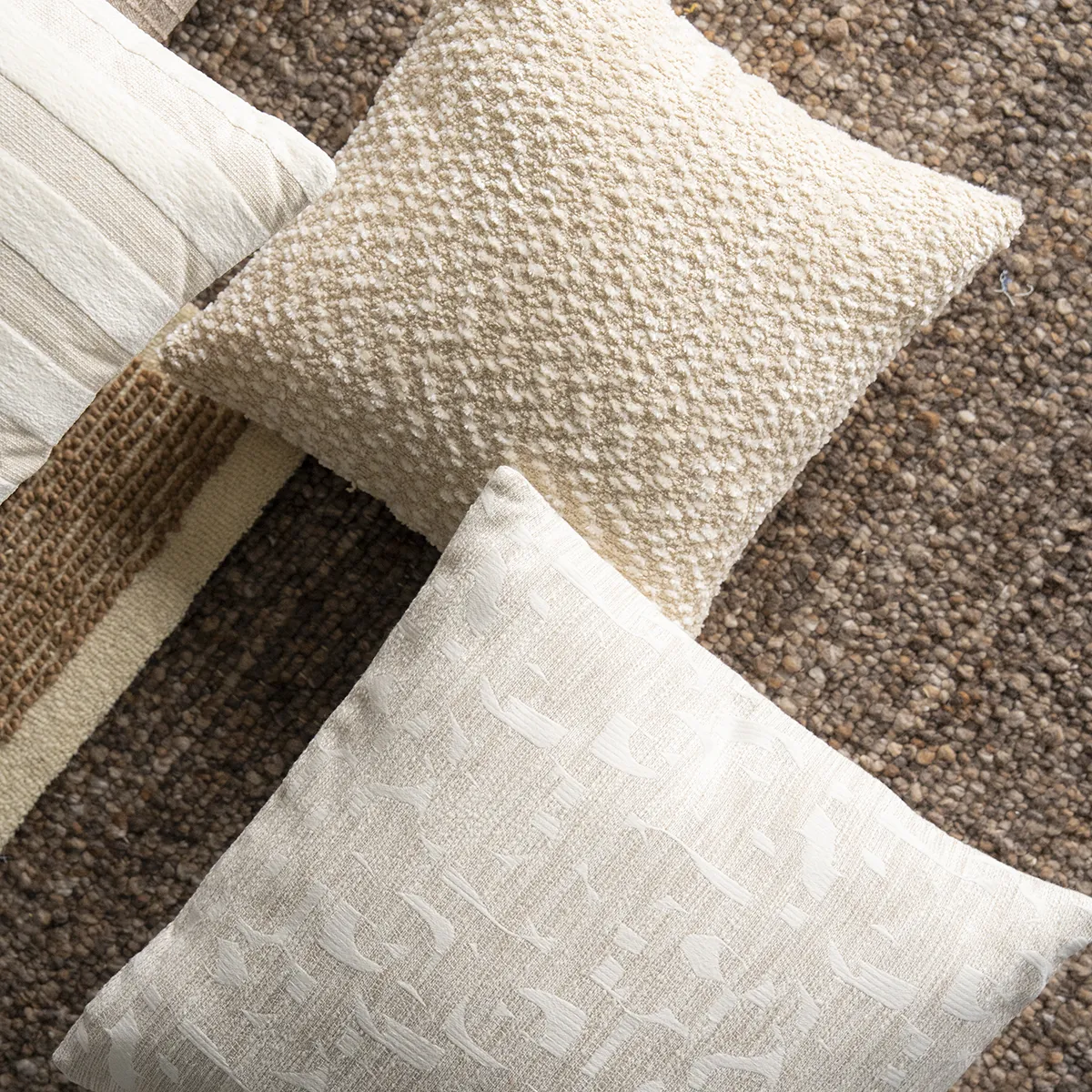 Dekokissen Trace 45x45 cm Beige