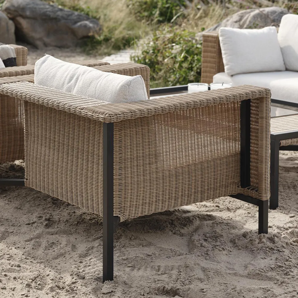 Shell Sessel Teddy Rice/ Black