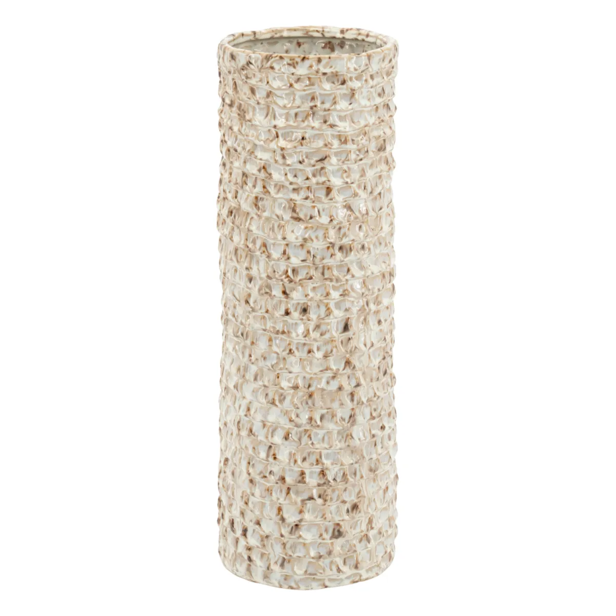 Shio large 15x15x45 cm Steinzeug Braun
