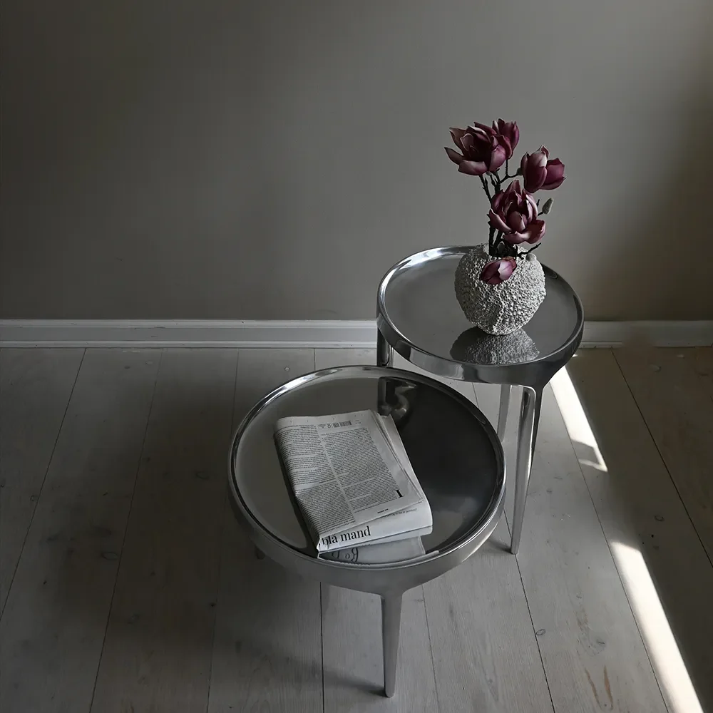 Phantom Couchtisch hoch – Chrom