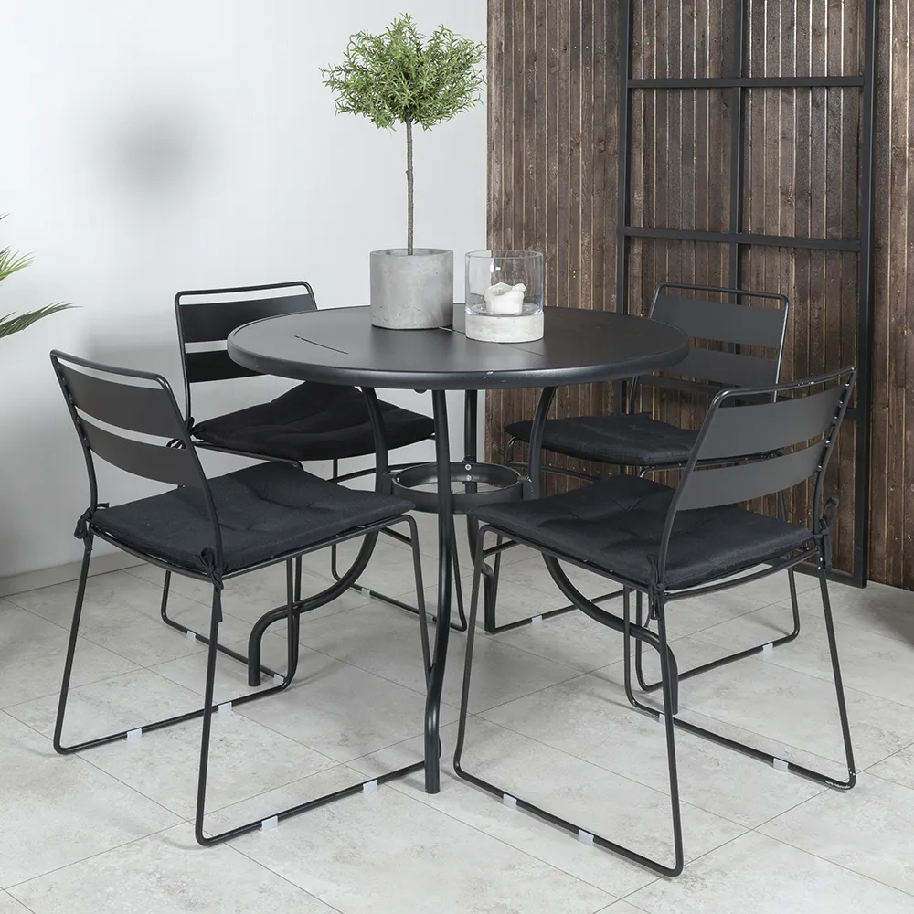 Lina Dining Chair Schwarz 2er-Pack