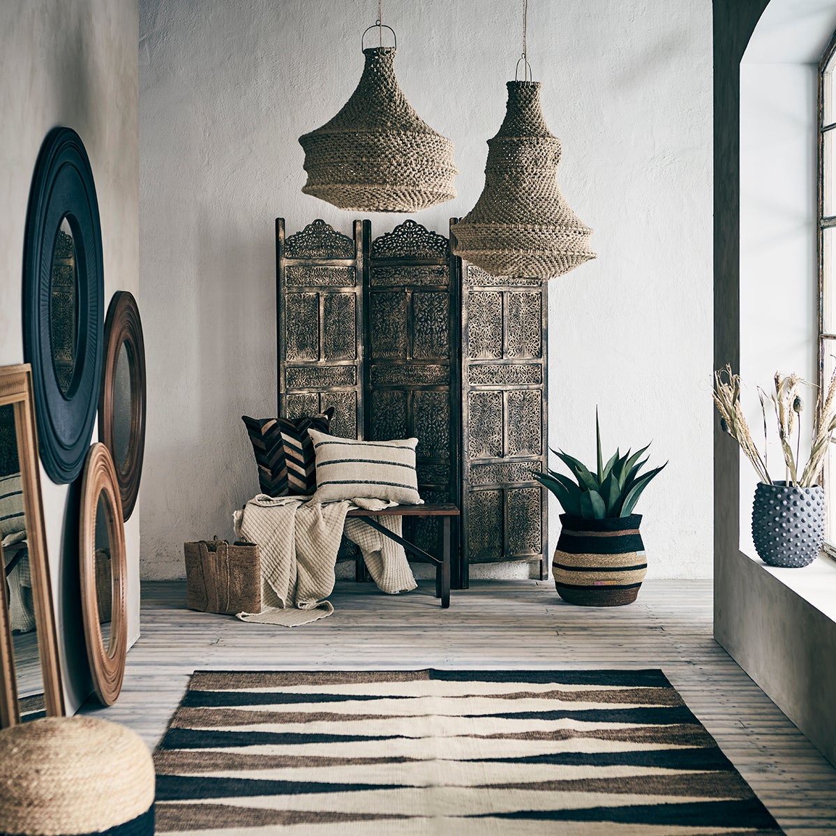  NEST Lampenschirm natur Ø50cm H50 cm