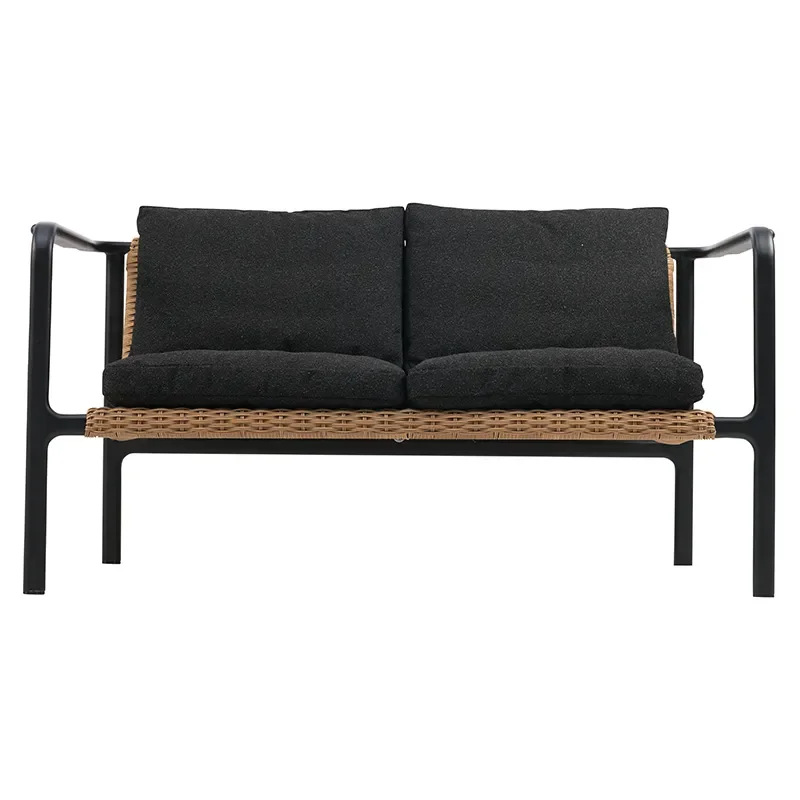 Motty 2-Sitzer-sofa schwarz / Teddy black