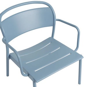 Linear Steel Sessel Pale Blue