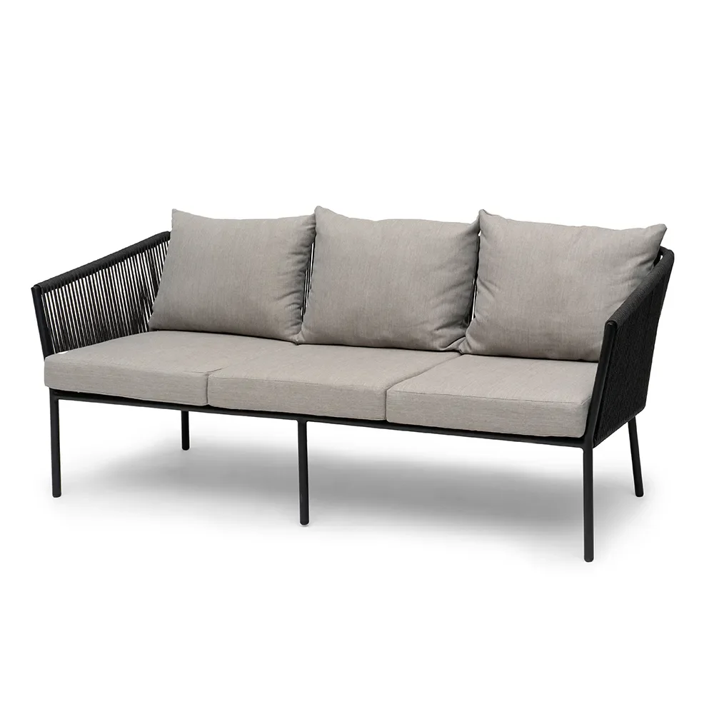 Lersund Sofa Schwarz/Grau