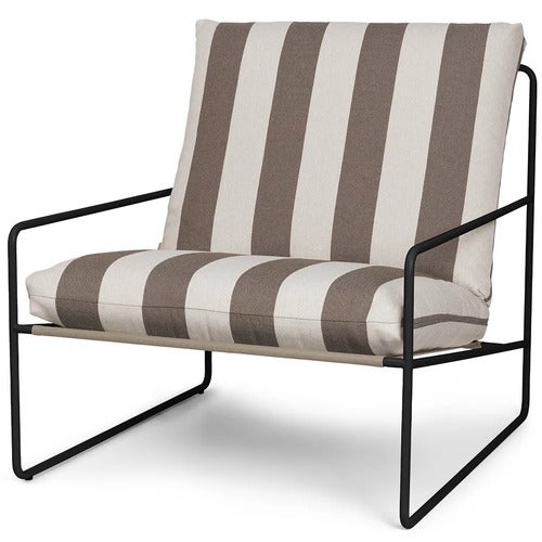 Desert Sessel Stripe Black/Chocolate