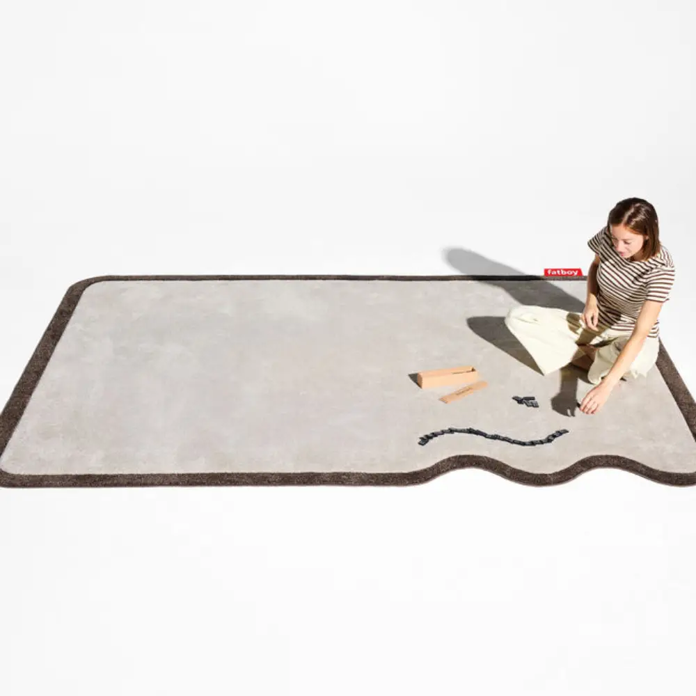 Teppich petit not straight creme-brown