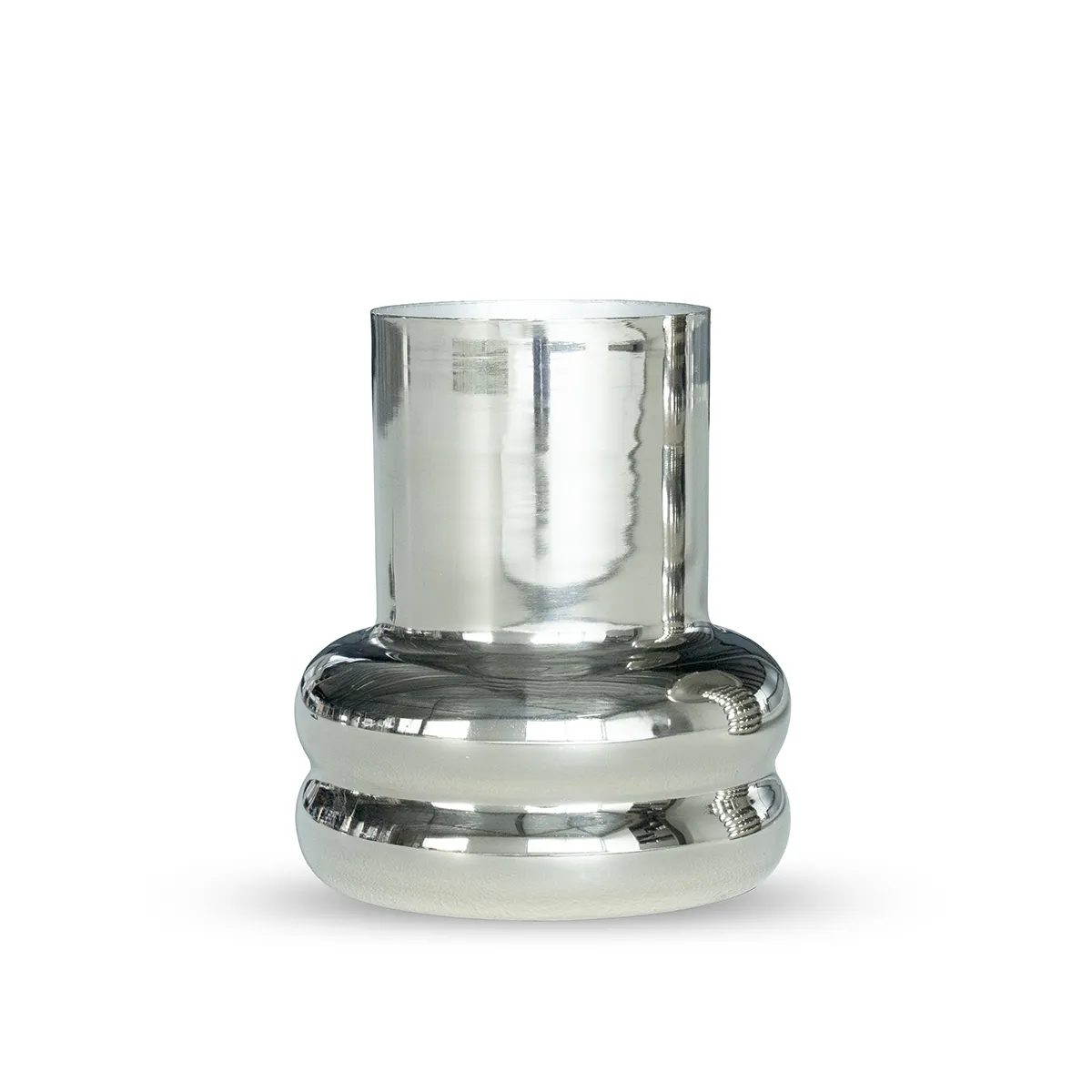 Handgefertigte Vase Chromeo Small Chrome H21 cm