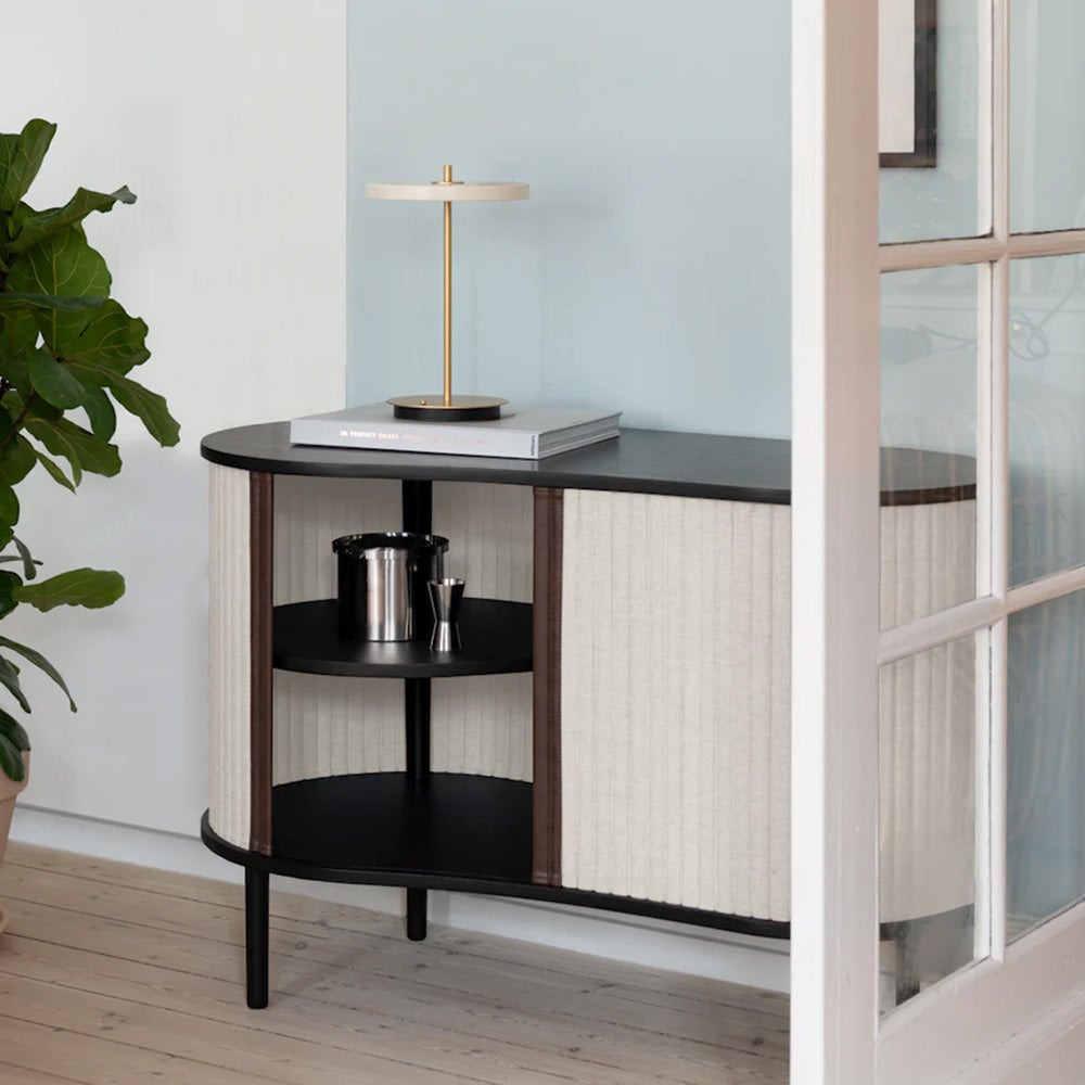 Audacious Schrank Schwarze Eiche/White Sands