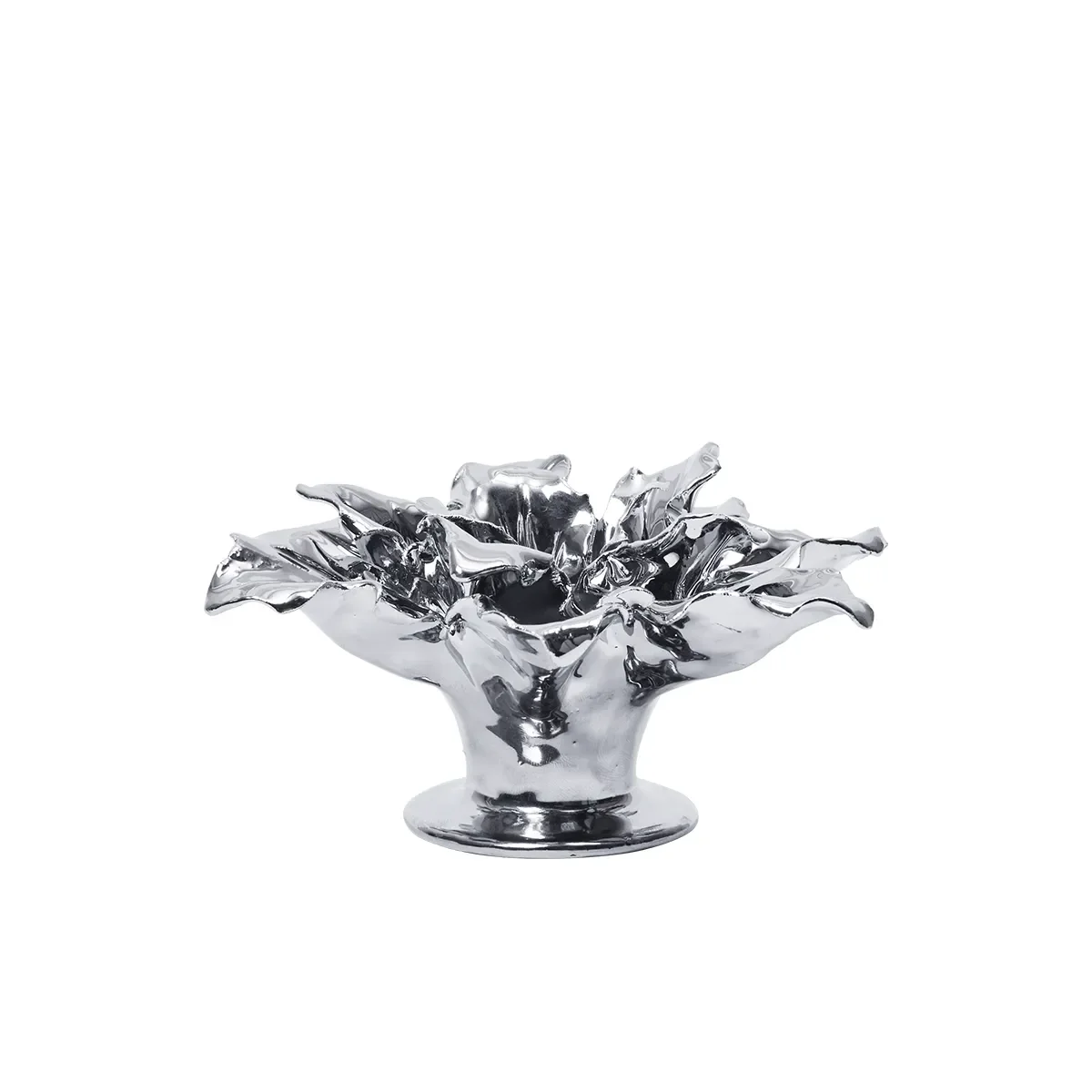 Kerzenhalter Holly Leaf Silver Ø 12 cm