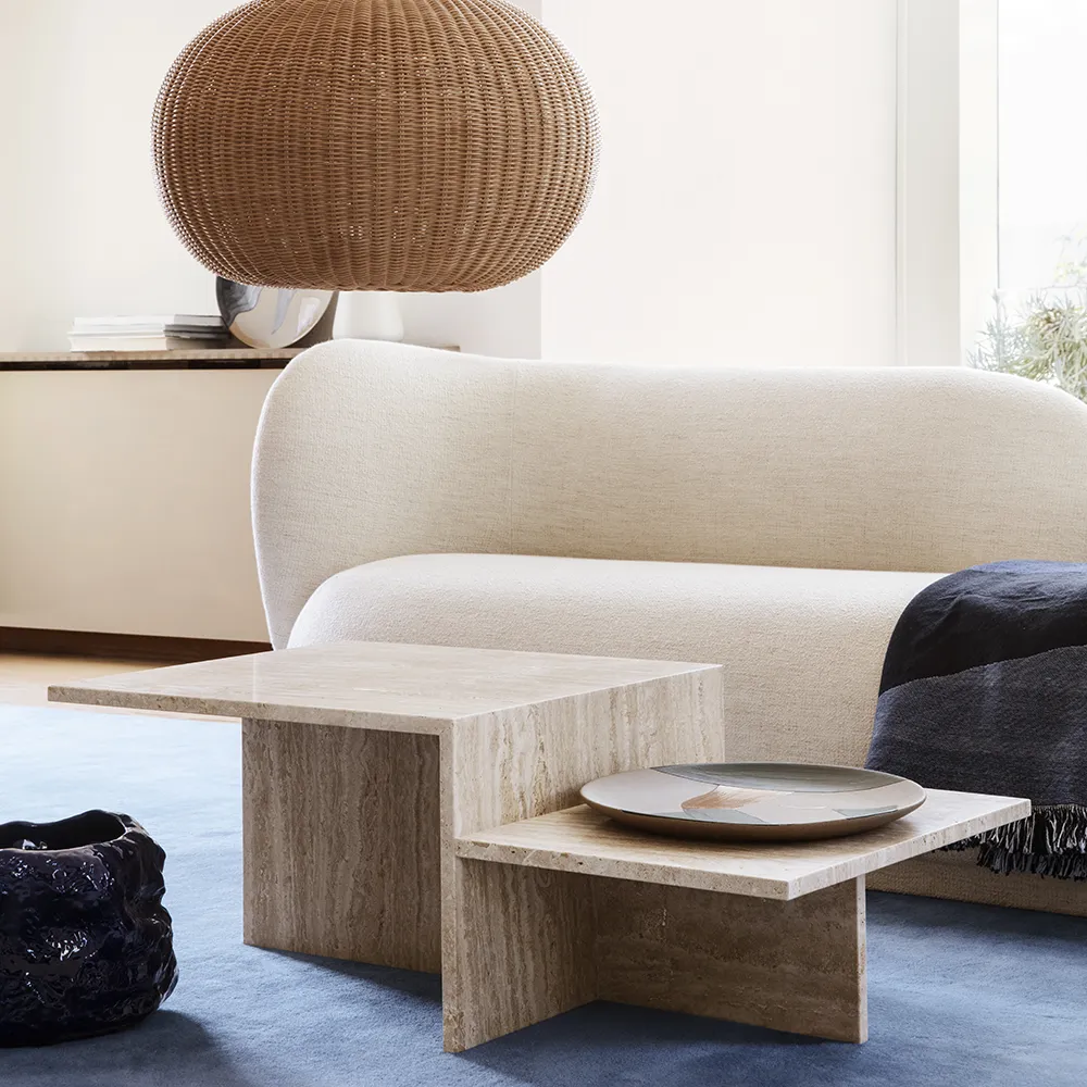 Distinct Couchtisch - Travertine