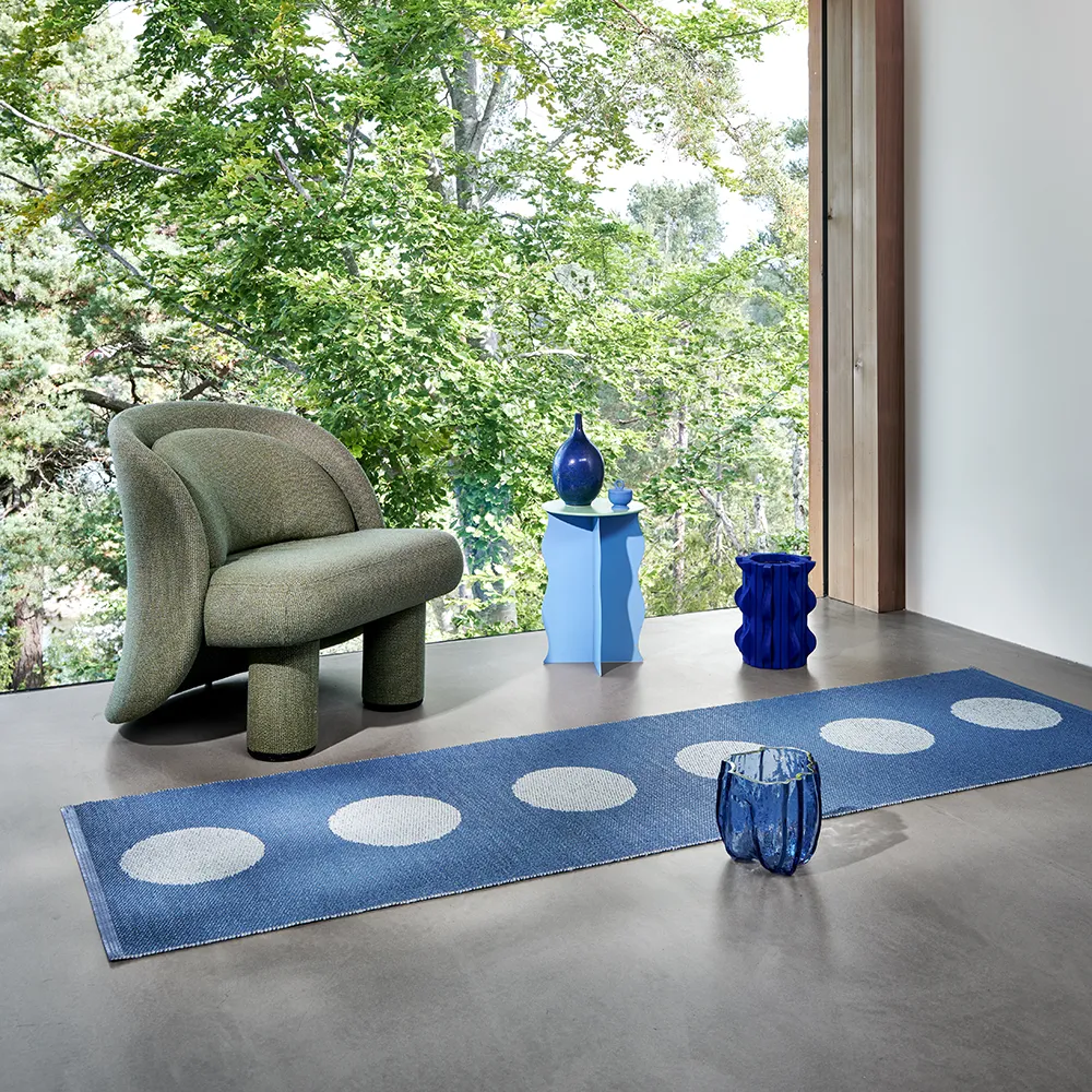 Vera Pop teppich River Blue/Blue Fog 70 x 200cm