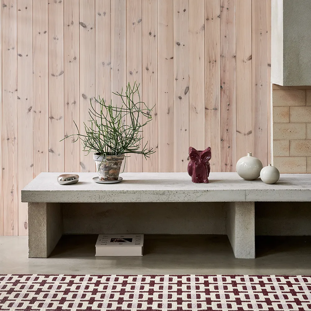 Tom teppich Burgundy/Cream/Pale Rose 70 x 300 cm