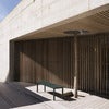 Linear Steel Bank 110x34 cm Dark Green