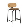 Curious Niedriger Barhocker Eiche/Schwarz Sugar Brown