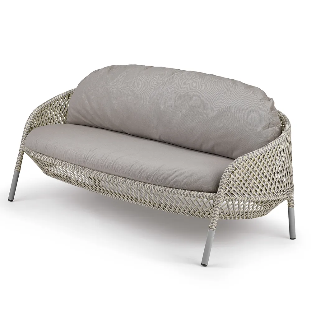 AHNDA 2-Sitzer Sofa ABR lipari 0304 white quartz 0106