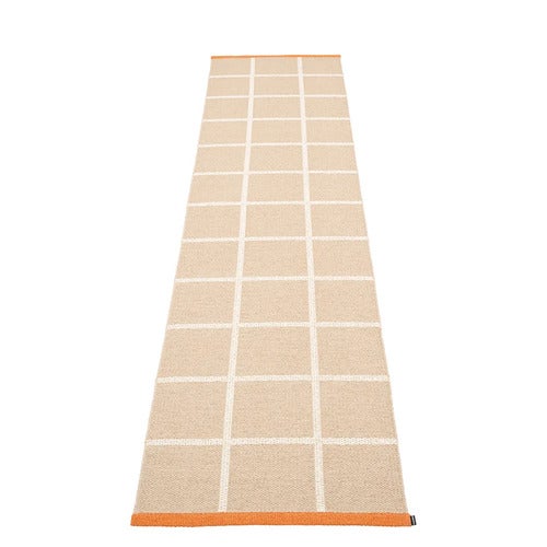 Gewebter Teppich Criss Beige 70x300 cm